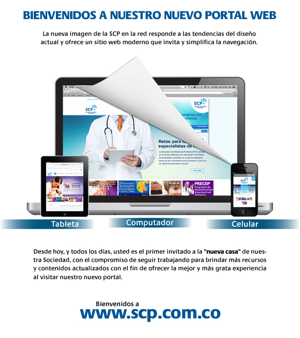 Bienvenidos al nuevo portal en la red de la Sociedad Colombiana de Pediatría (SCP)